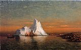 Labrador Canvas Paintings - Fishing Fleet off Labrador i